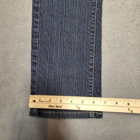 Calvin Klein Jean Womens 2 Blue Skinny Straight Stretch Distressed Denim - Picture 6 of 11